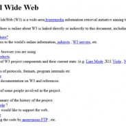 Visita la primera pàgina web creada a tot el món fa més de 20 anys.