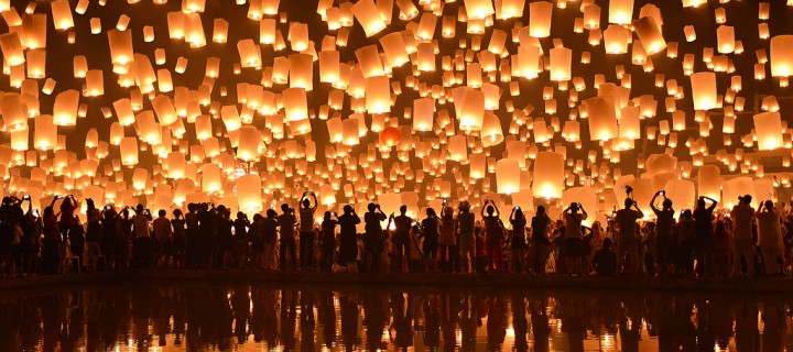 El Festival Loy Krathong, tot un espetacle de llums.
